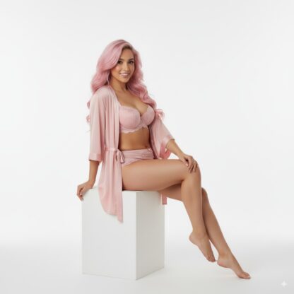 Lingerie - set rúžový – Obrázok 3